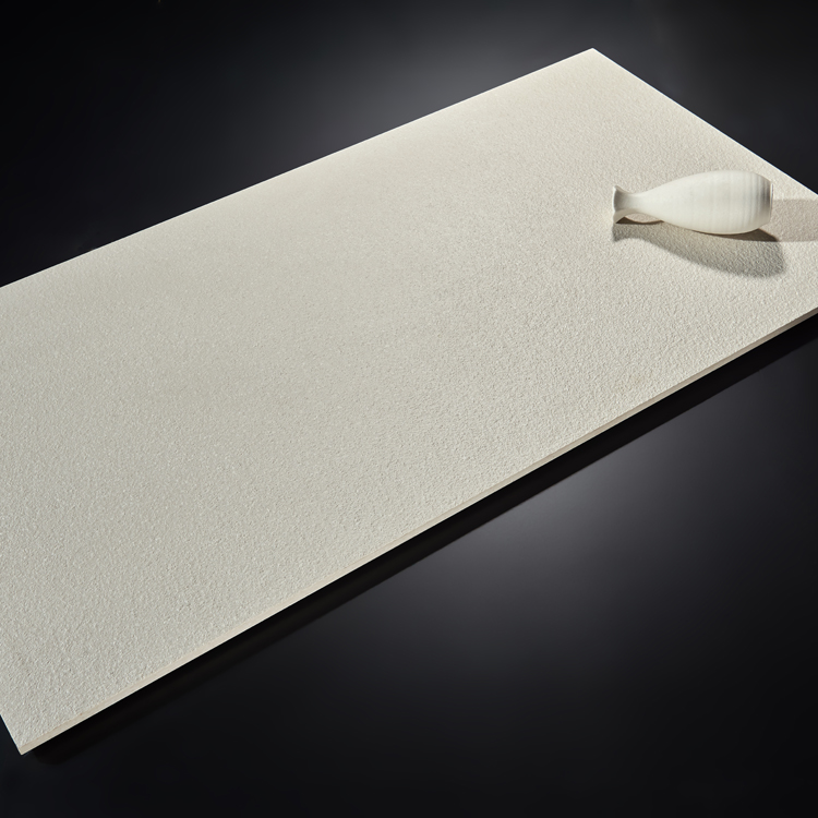 Porcelanato chino rectificado blanco gran formato superficie antideslizante 60 x 120 cm para suelo y pared