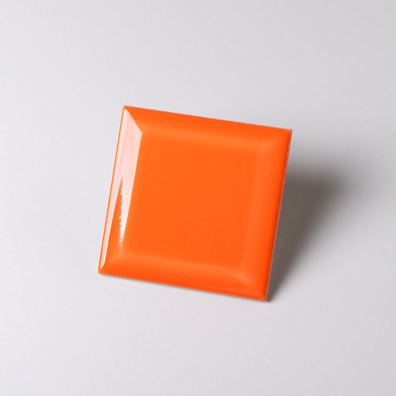 Tejas modernas anaranjadas 10x10, baldosa cerámica decorativa 4x4 de la pared de la cocina de Sun Orange