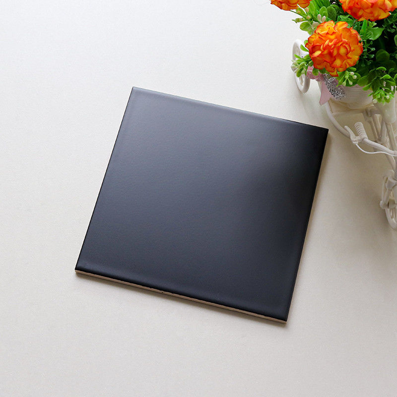La pared impermeable negra teja el certificado Morden del estilo ISO9001 de 8x8 pulgadas