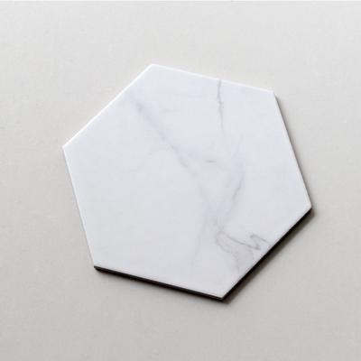 Azulejo hexagonal de baño blanco de pared interior de nuevo diseño